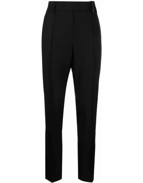 Embellished tailored wool trouser