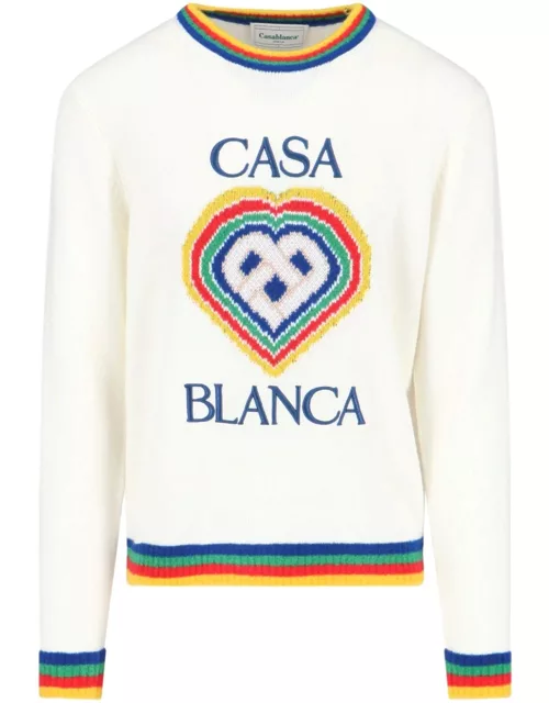 Casablanca 'Heart Boucle' Sweater