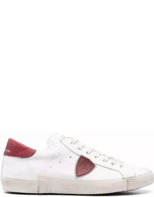 Philippe Model Paris Low Sneakers - White And Red