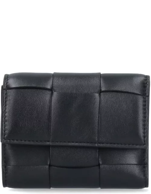 Bottega Veneta Braided Tri-Fold Wallet