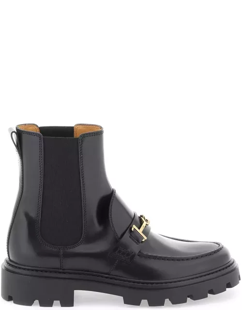 Tod's Chelsea Ankle Boots With Metal Detai