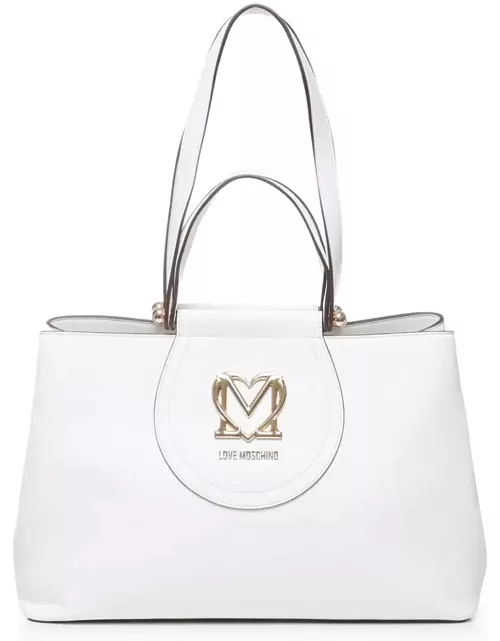 Love Moschino Tote Bag With Logo Plaque