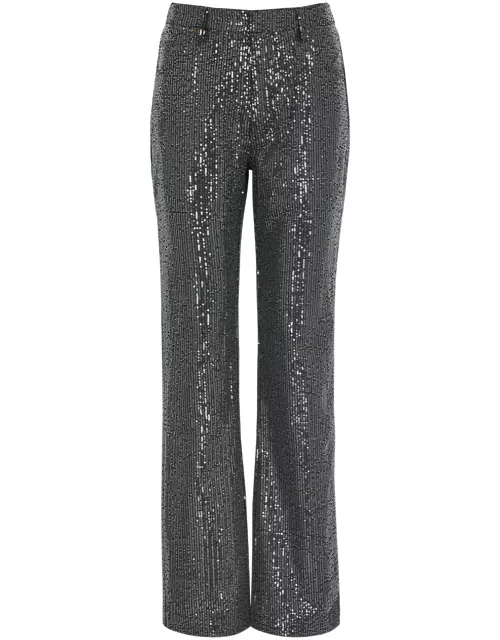 Rotate Birger Christensen Sequin-embellished Straight-leg Jeans - Black - 25 (W25 / UK6 / XS)