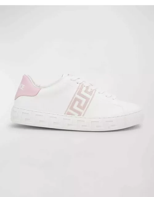La Greca Bicolor Low-Top Sneaker