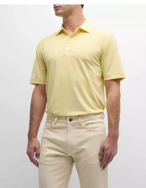 Men's Drum Stripe Performance Jersey Polo Shirt