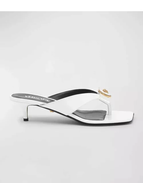 Gianni Metallic Bow Thong Sandal