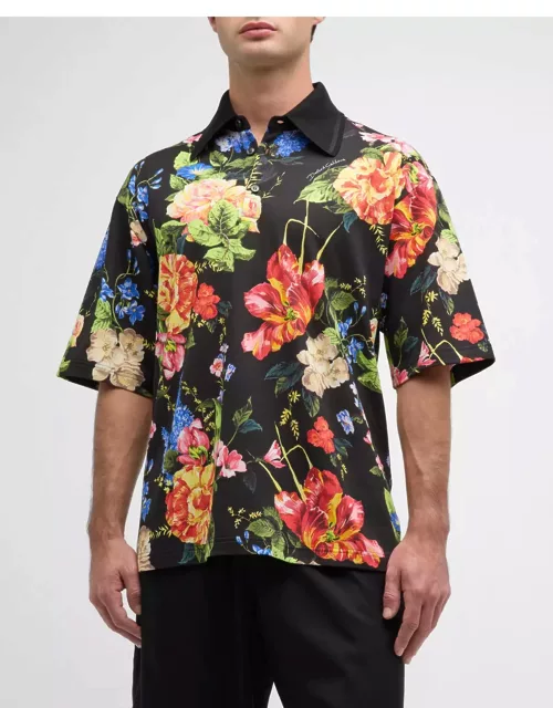Men's DG Floral Pique Polo Shirt