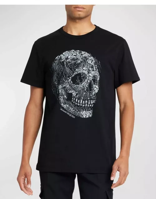 Men's Crystal Skull-Print T-Shirt