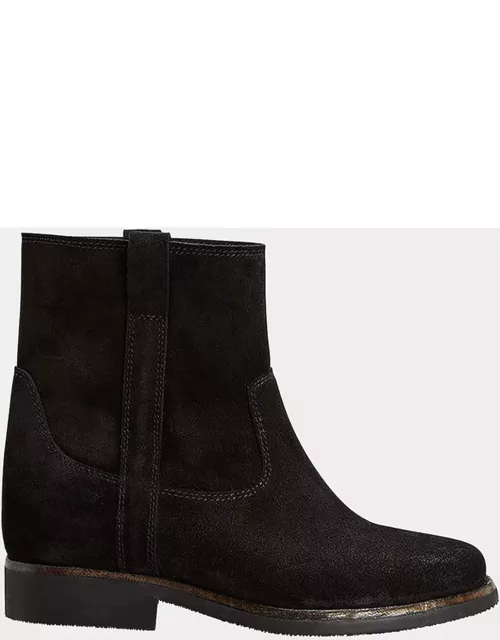 Susee Suede Western Ankle Bootie