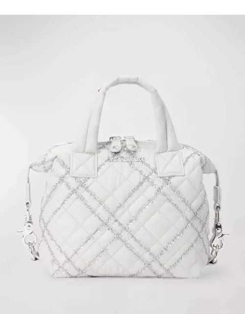 Sutton Micro Quilted Top-Handle Bag