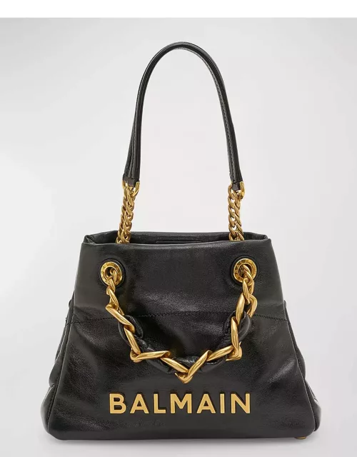 1945 Soft Small Cabas Tote Bag in Crinkled Leather