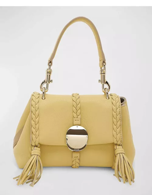Penelope Mini Top-Handle Bag in Smooth Grained Leather