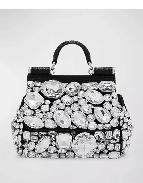 Sicily Mini Crystal Top-Handle Bag
