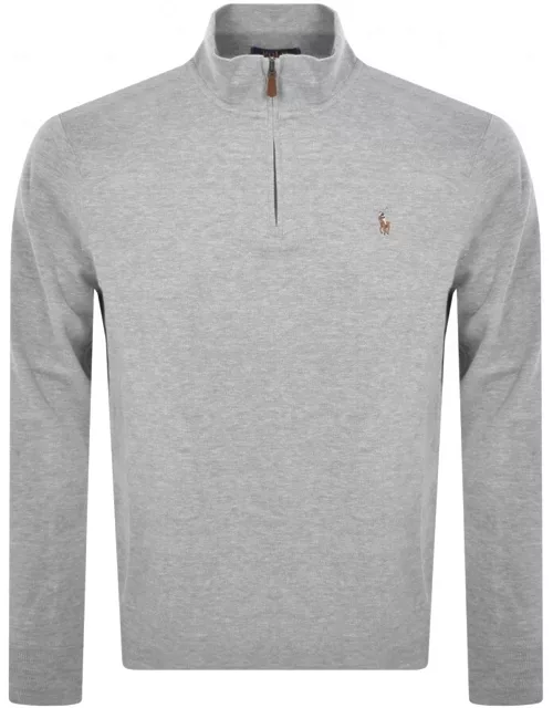 Ralph Lauren Half Zip Sweatshirt Grey