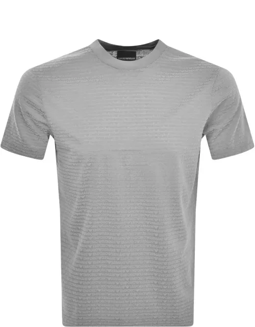 Emporio Armani Crew Neck Logo T Shirt Grey