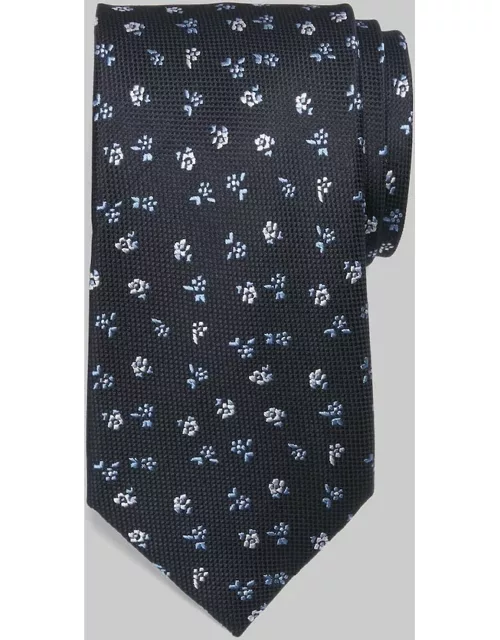 JoS. A. Bank Men's Traveler Collection Mini Floral Tie, Navy, One