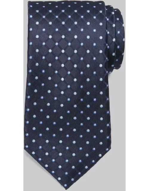 JoS. A. Bank Men's Traveler Collection Dots and Squares Tie - Long, Navy, LONG