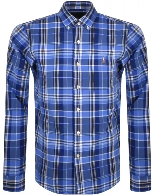 Ralph Lauren Check Long Sleeve Shirt Blue