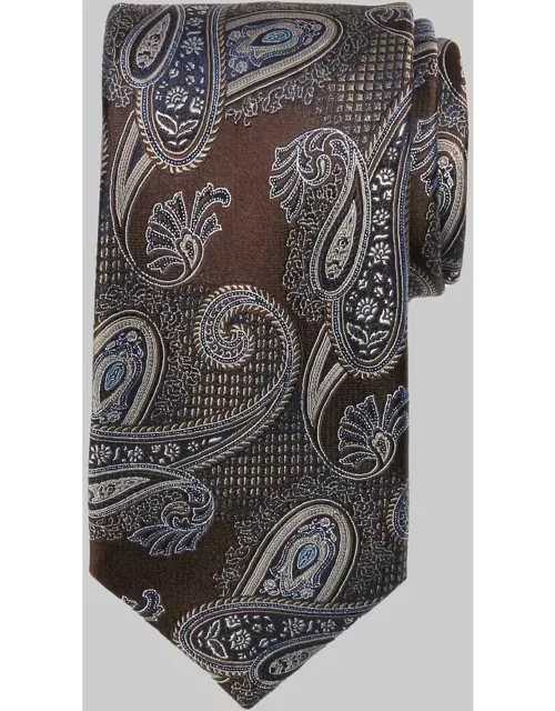 JoS. A. Bank Men's Reserve Collection Paisley Tie, Brown, One