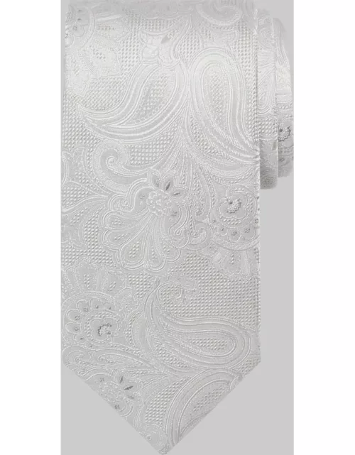 JoS. A. Bank Men's Reserve Collection Fancy Tonal Paisley Tie - Long, White, LONG