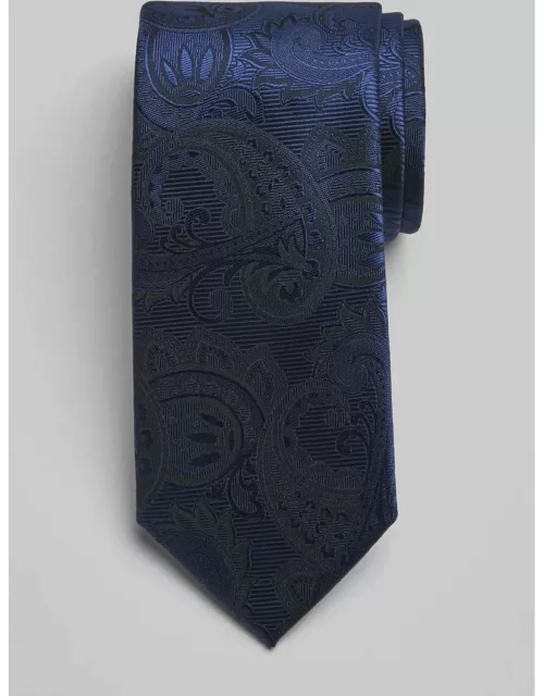 JoS. A. Bank Men's Fancy Tonal Paisley Tie, Navy, One