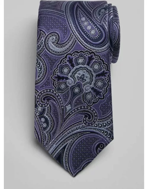 JoS. A. Bank Men's Reserve Collection Paisley Tie, Purple, One