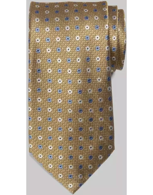 JoS. A. Bank Men's Traveler Collection Double Dot Tie, Yellow, One