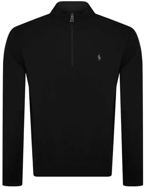 Ralph Lauren Half Zip Sweatshirt Black