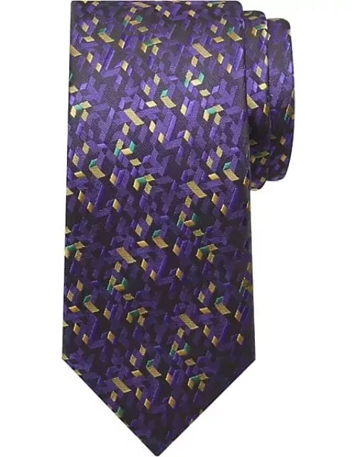 Egara Men's Mardi Gras Confetti Tie Purple