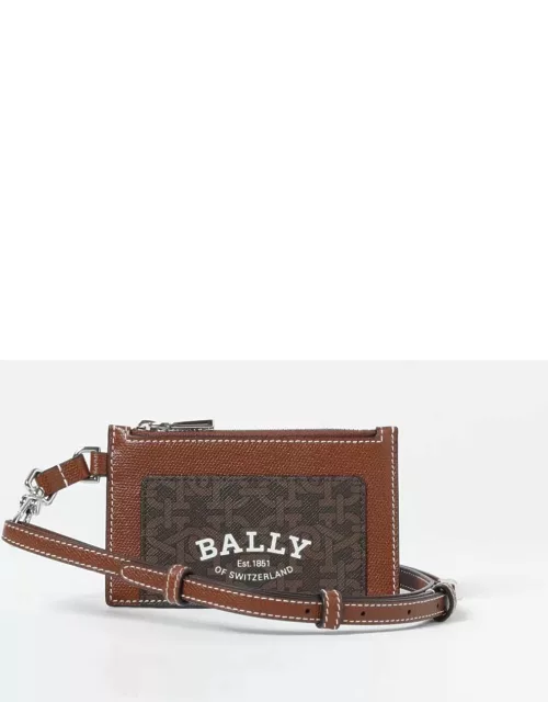 Bally credit card holder in grained leather