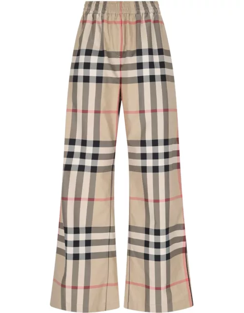 Burberry 'Check' Wide Trouser