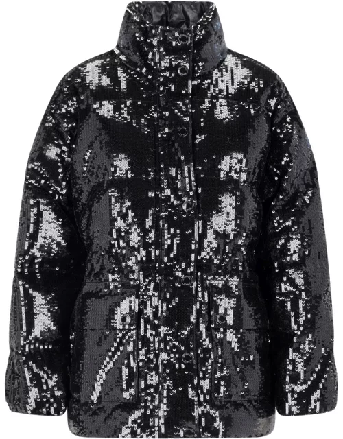 Michael Kors Waxed Crop Puffer Jacket