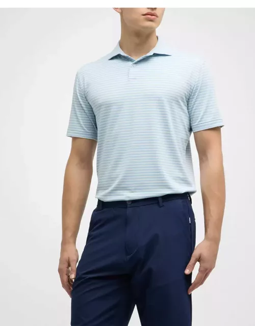 Men's McCraven Stripe Performance Jersey Polo Shirt
