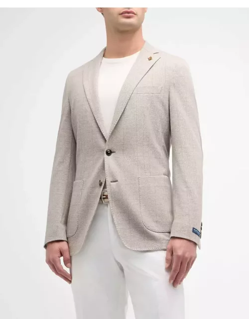Men's Carova Wool-Cotton Houndstooth Sport Coat