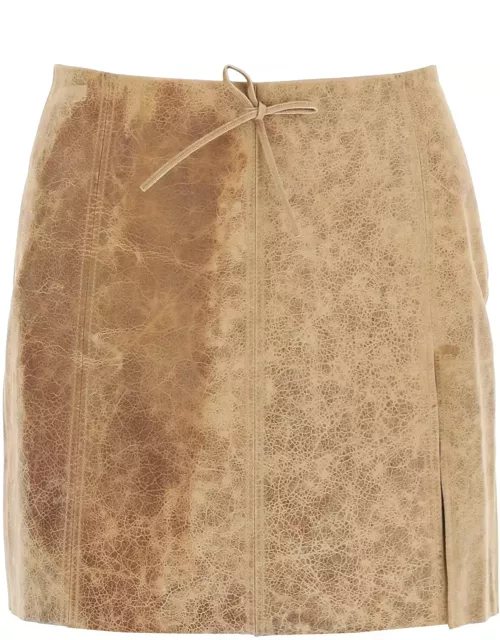 Paloma Wool Vittoria Leather Mini Skirt