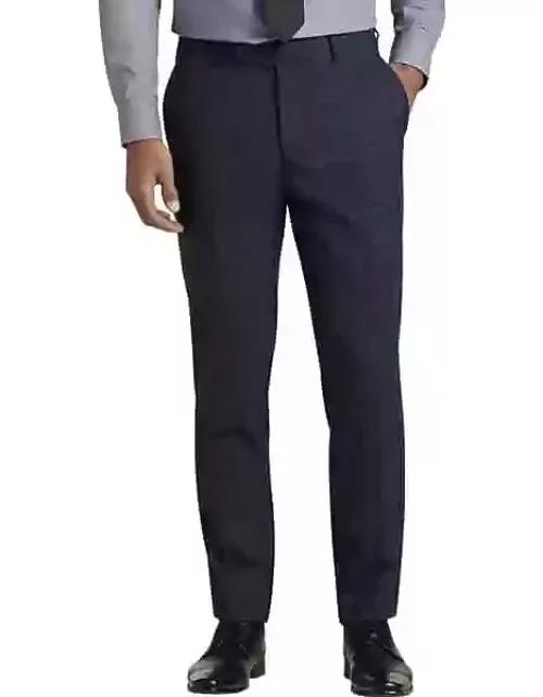 JOE Joseph Abboud Slim Fit Men's Suit Separates Pants Blue Plaid