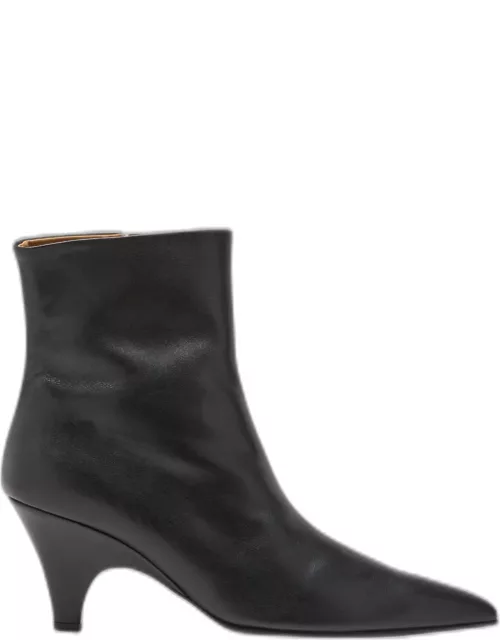 Tae-Ri Curvy Leather Ankle Boot