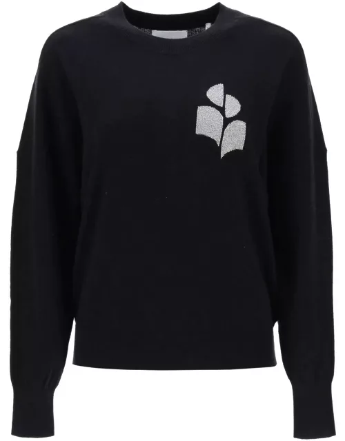 ISABEL MARANT ETOILE marisans sweater with lurex logo intarsia