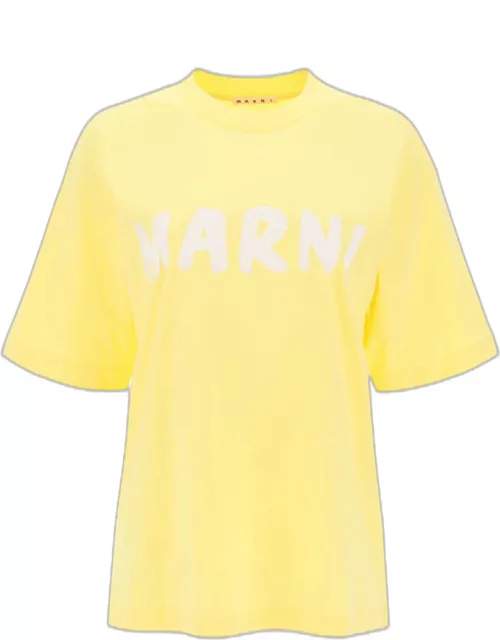 MARNI t-shirt with maxi logo print