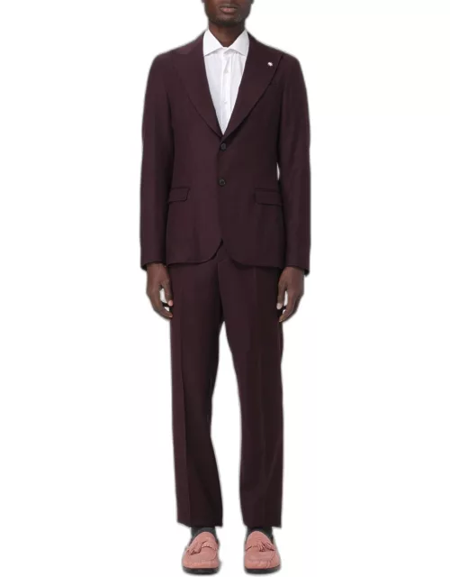 Suit MANUEL RITZ Men color Burgundy
