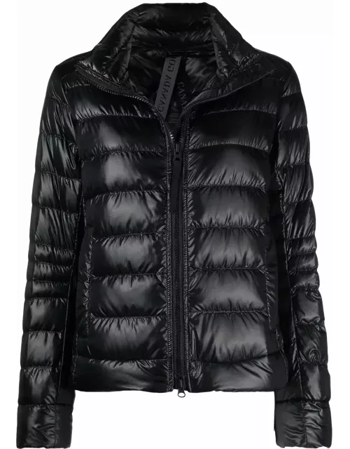 Quilted zipped puffer jacket