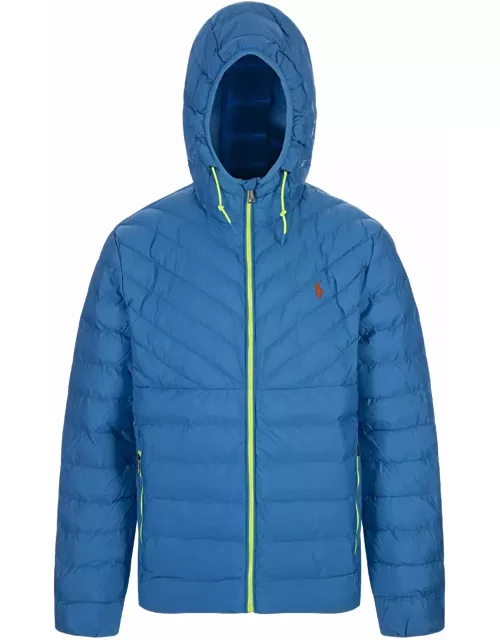Polo Ralph Lauren Sky Blue Foldable Water Repellent Jacket Down Jacket