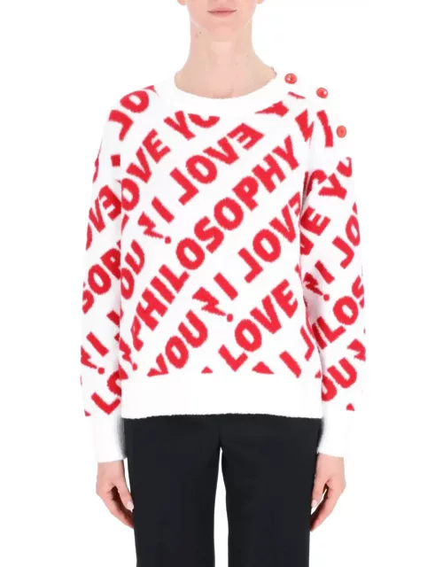 Philosophy di Lorenzo Serafini I Love You Philosophy Knitted Jumper Sweater