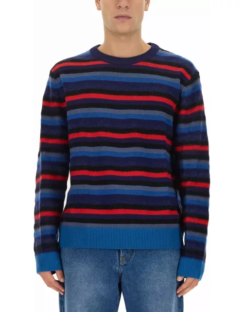 PS by Paul Smith Jersey With Stripe Pattern Sweater