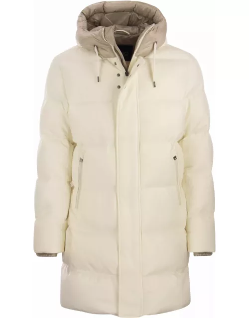 Herno Cashmere And Silk Hooded Parka