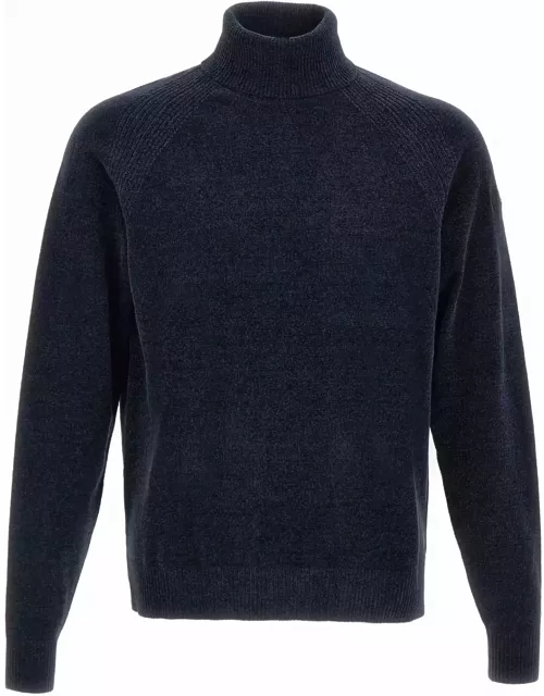 RRD - Roberto Ricci Design velvet Knit Fabric Turtleneck Sweater