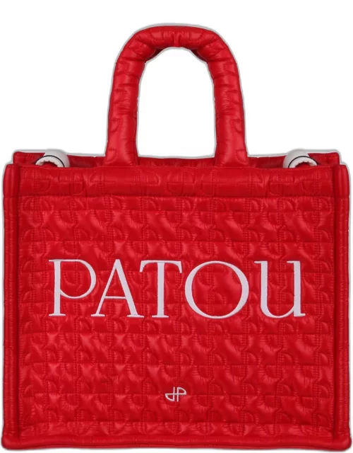 Patou Logo-embroidered Quilted Tote Bag