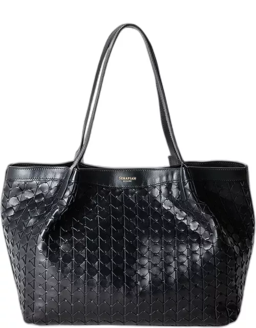 Secret Small Mosaic Leather Tote Bag