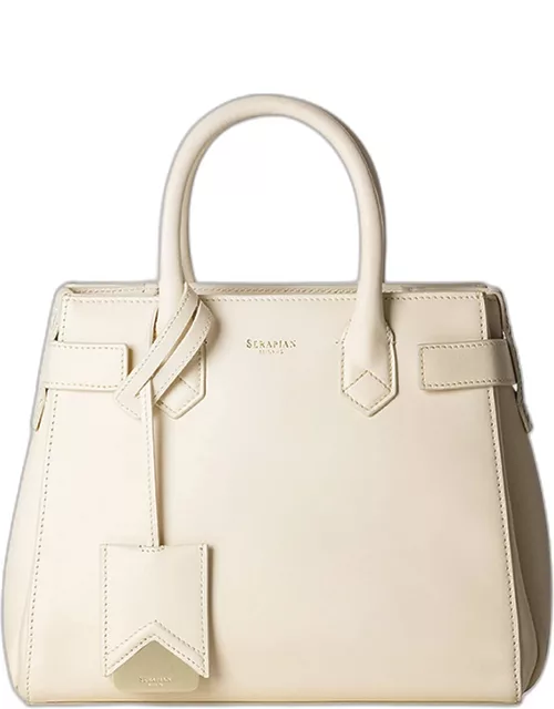 Meline Leather Top-Handle Bag