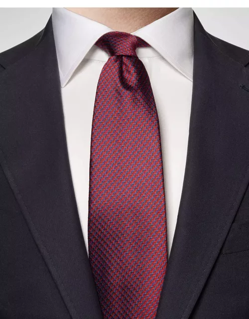 Men's Striped Woven Silk Tie